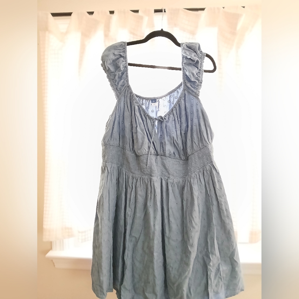 Old Navy Chambray Blue Mini Dress
